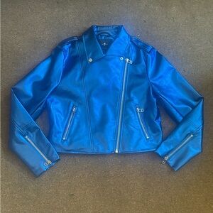 Palm Angels Vibrant Blue Bomber Jacket